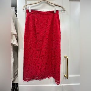 Red Rachel Parcell pencil skirt - XS